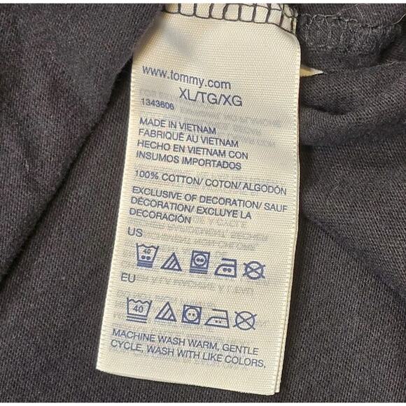 Tommy Hilfiger Black Mens T-shirt XL - Picture 4 of 6